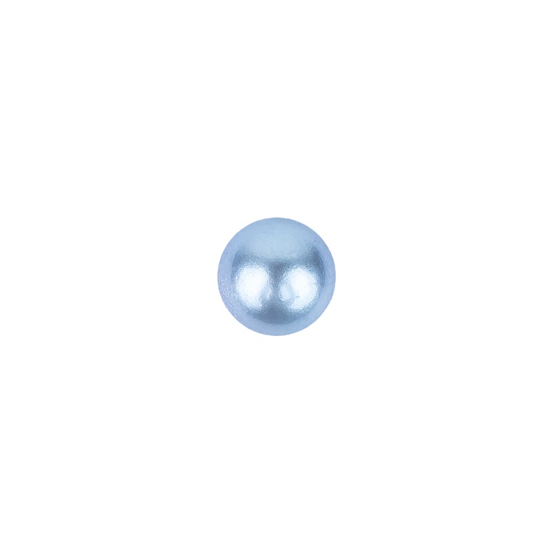 Pearlized Periwinkle Shiny Dome Shaped Shank Back Button – 12L/7.5mm