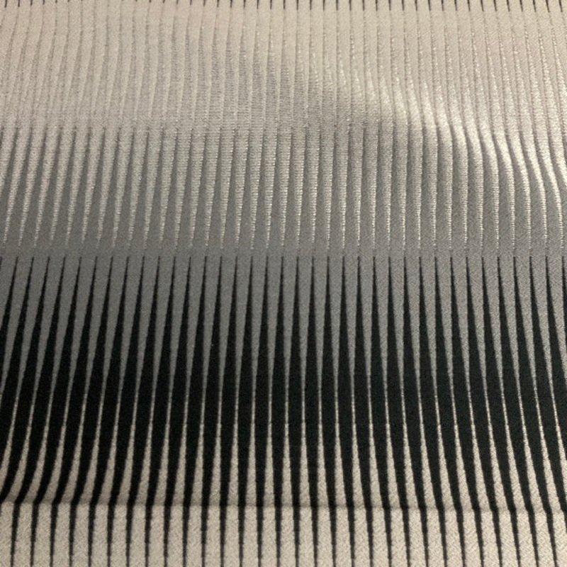 Arc-Com Volt Steel Abstract Stripe Grey Upholstery Fabric Order Product