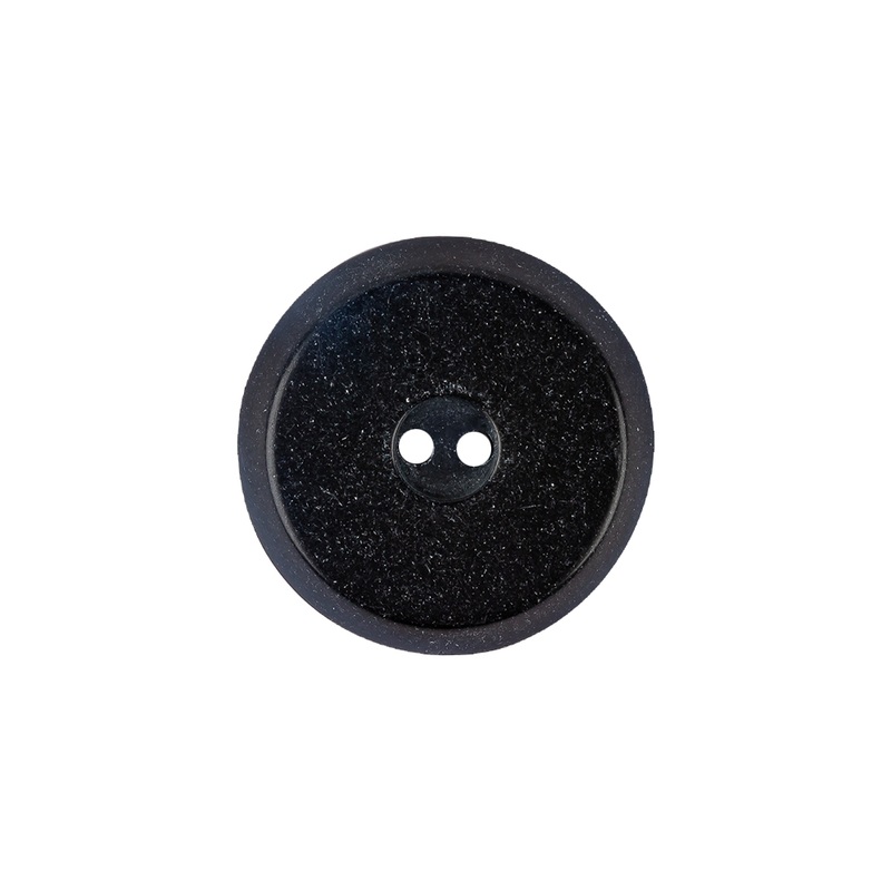 Italian Dark Navy and Blue Beveled Edge 2-Hole Plastic Button – 32L/20mm