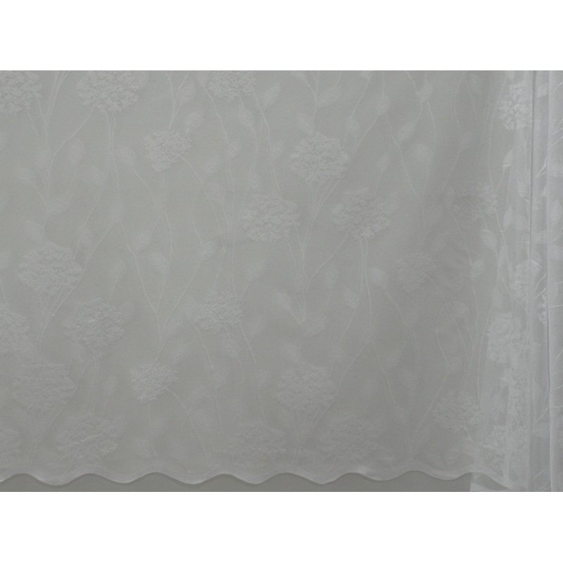 Jacquard Lace Curtain White LC124 180cm