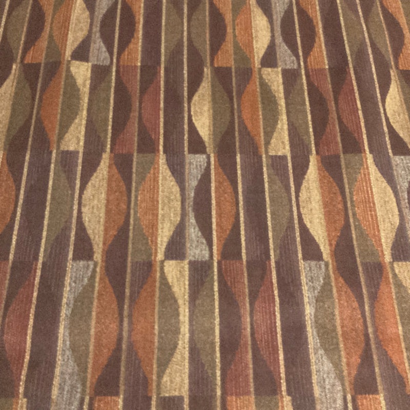 Arc-Com Lyric Paprika Wavy Stripe Upholstery Vinyl Order Product