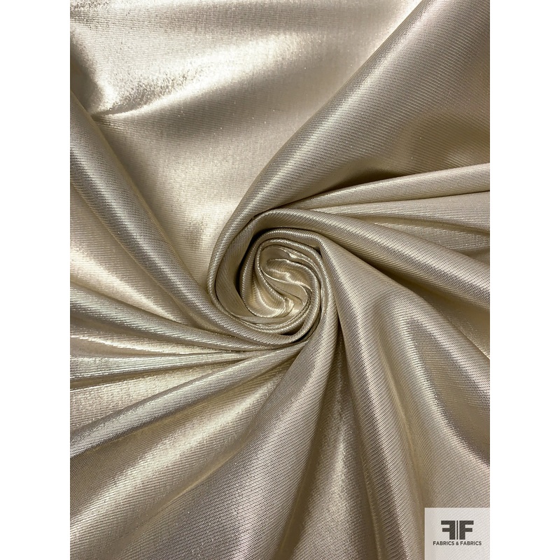 Italian Fine Ottoman Lam – Ice Gold Fabric by the Yard