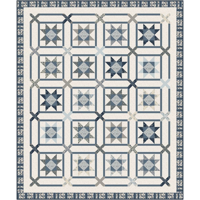Nouveau Quilt Kit – Includes Pattern & Binding – 66″ x 79″