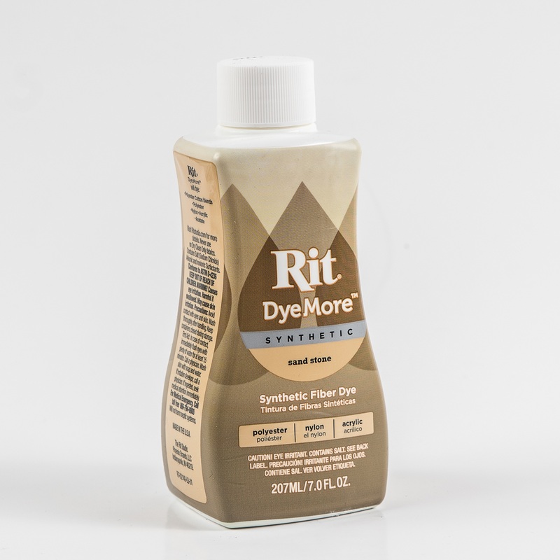 Rit DyeMore Synthetic Fiber Dye – Sand Stone – 7oz Bottle