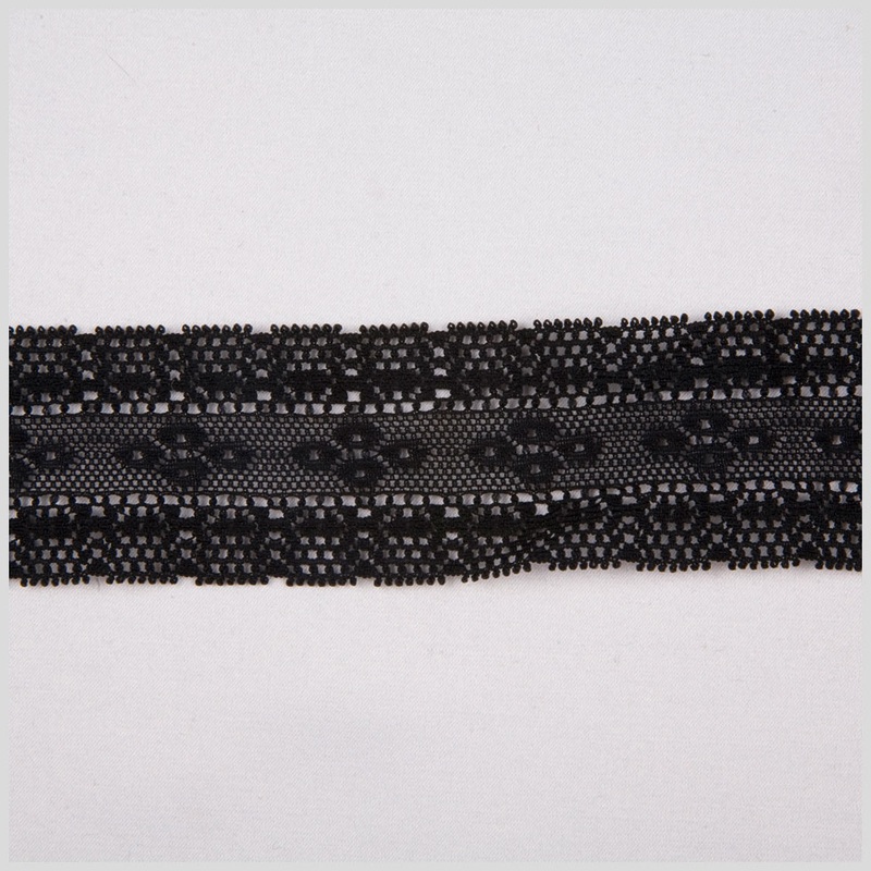 1.5″ Black Cluny Lace