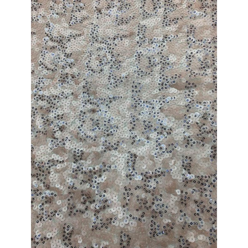 Christian Siriano Iridescent Sequins – Pink / Navy Fabric by the Yard