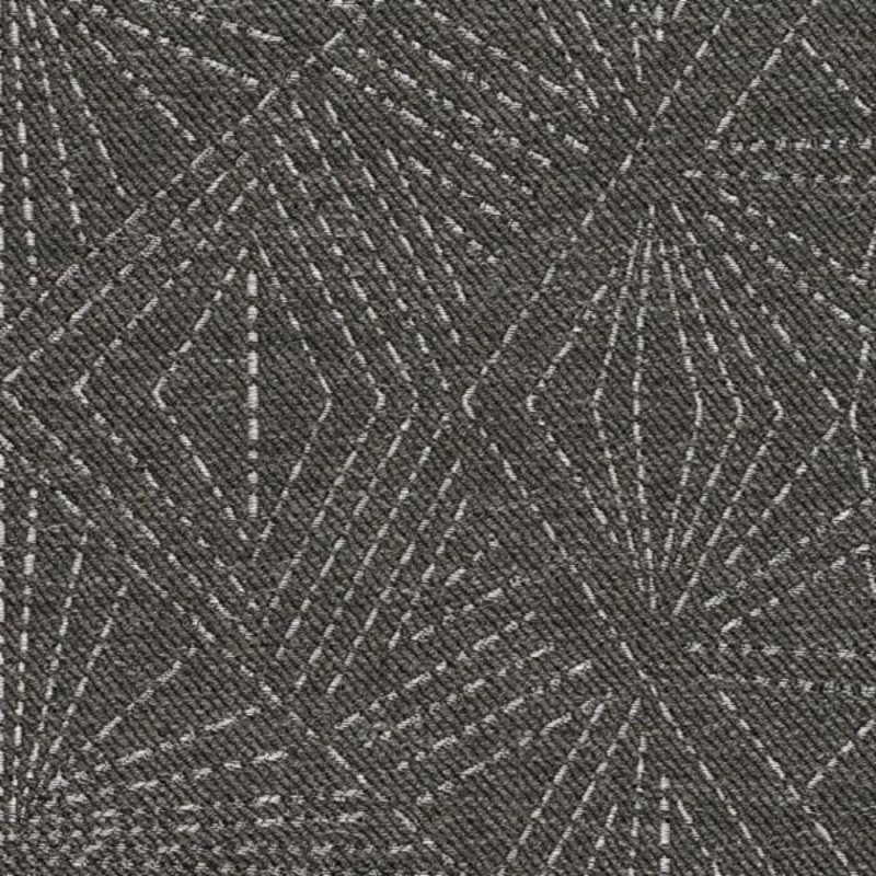 Designtex Starburst Dark Charcoal Geometric Wool Blend Upholstery Fabric Order Product