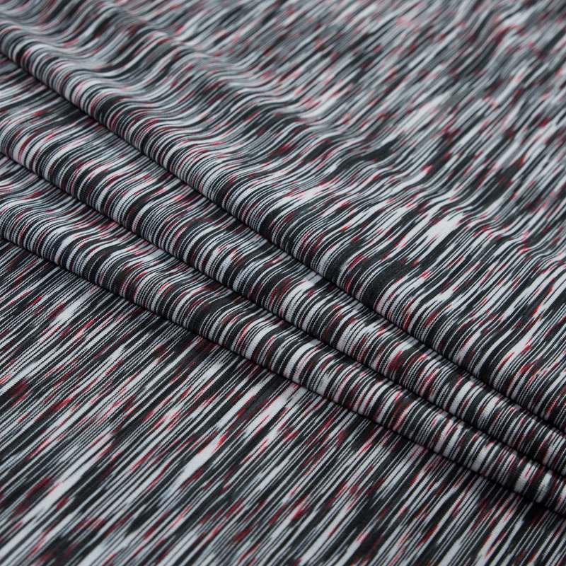 Performance Jersey, Wicking and Anti-Microbial – Molten Black Striated