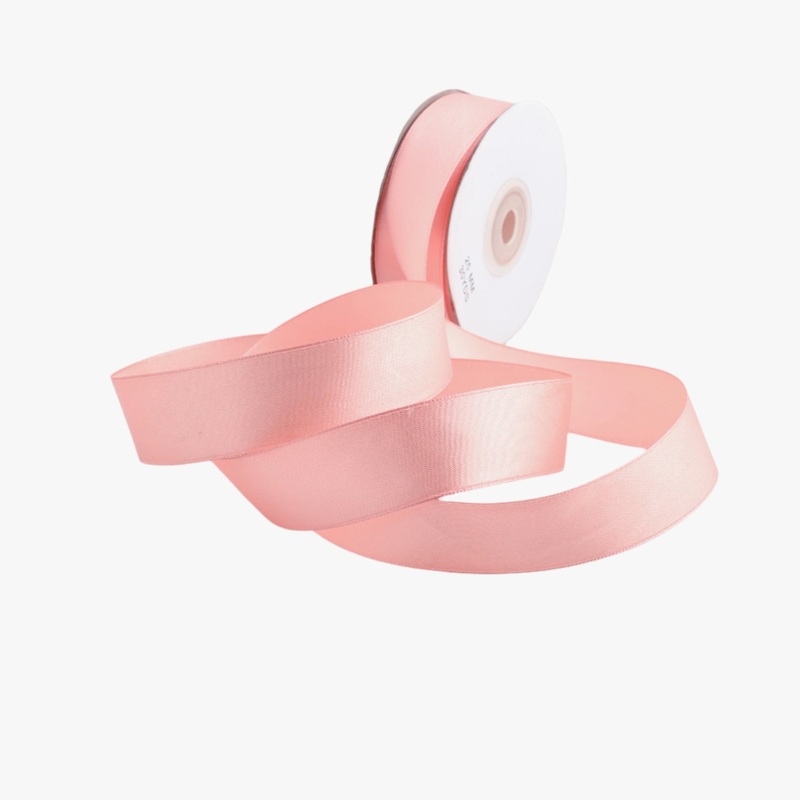 Satin Ribbon 25mm Peach #923 Per Meter