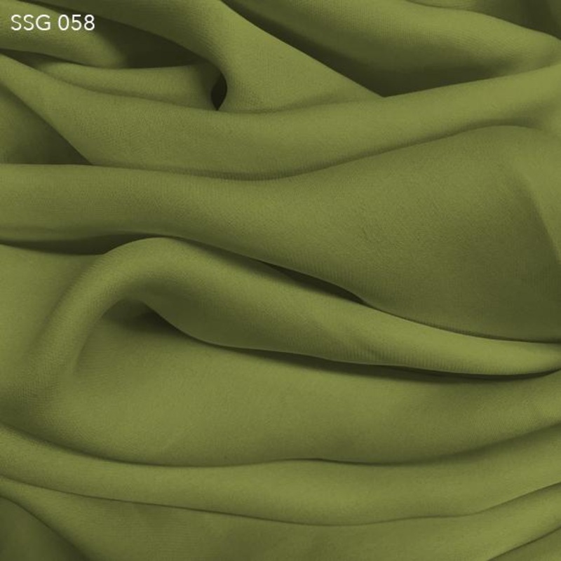 Silk Georgette – Sage Green Fabric by the Yard