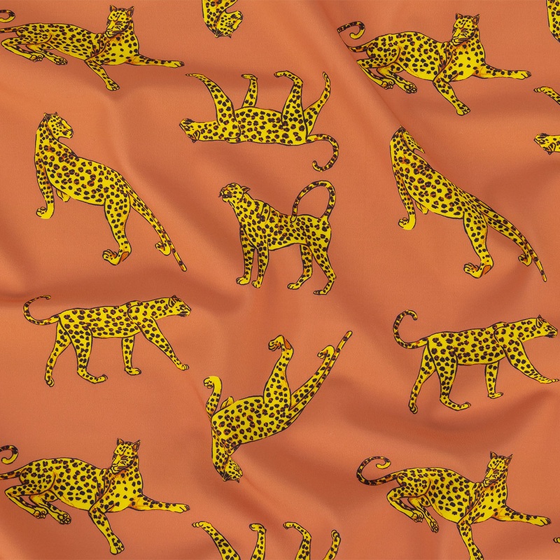 Compression Swimwear Tricot, UV Protective with Aloe Vera Microcapsules – Canyon Clay Cheetahs – Caye Collection