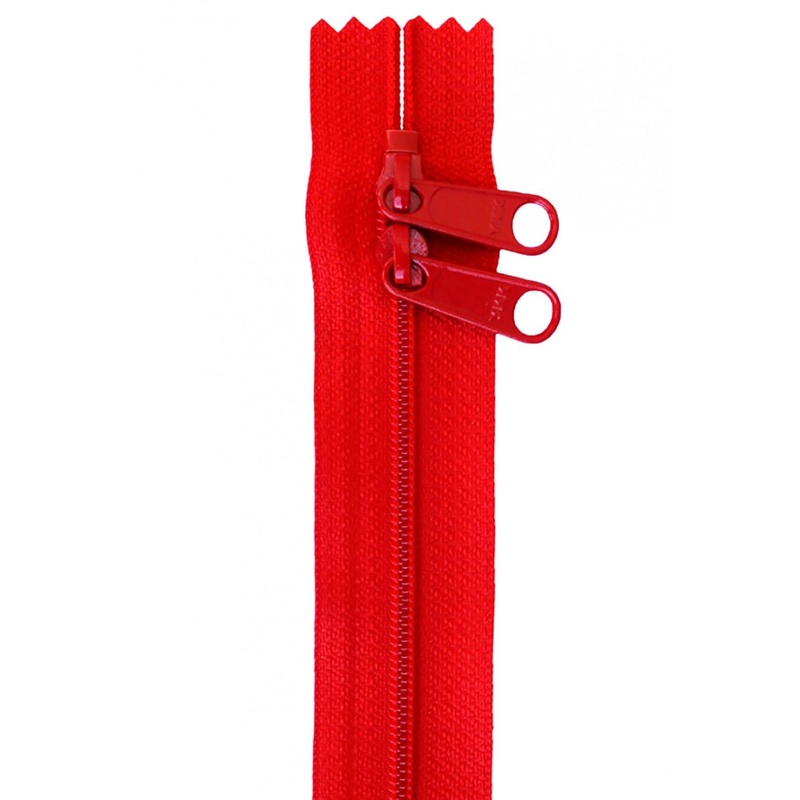 30″ Zipper – Double Slide #4.5 –  Red – ByAnnie