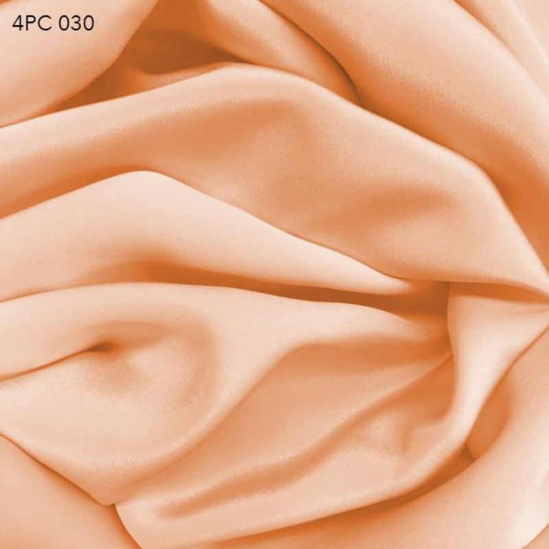 4 Ply Silk Crepe – Nude Orange Fabric by the Yard