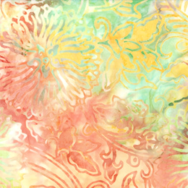 Batiks Flourish Turquoise