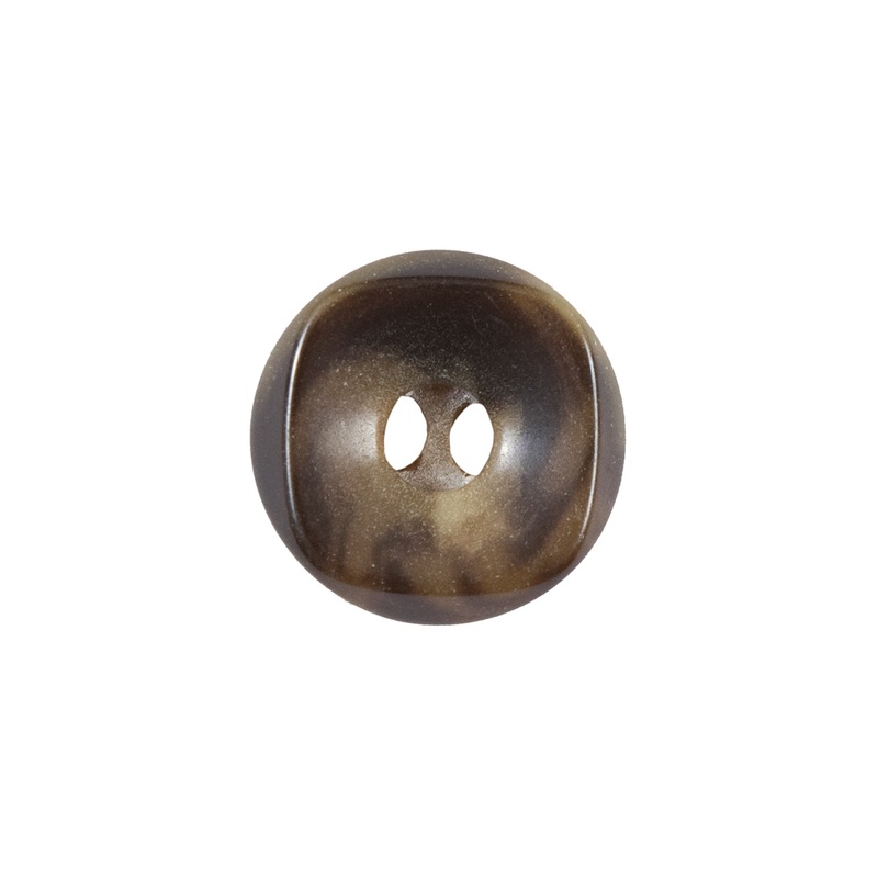 Brown and Beige Plastic Button – 28L/18mm