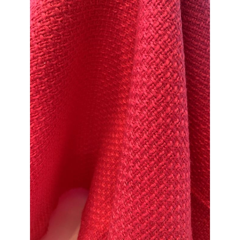 Italian Classic Basketweave Poly Blend Suiting – Hot Pink Fabric by the Yard