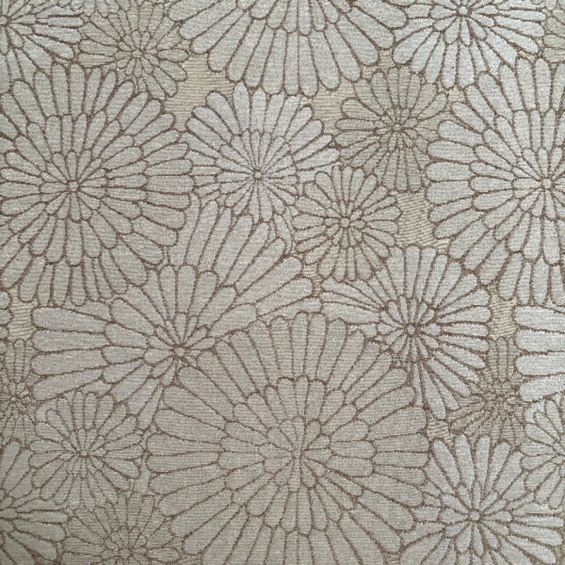 Morning Flower Beige Upholstery Fabric Order Product