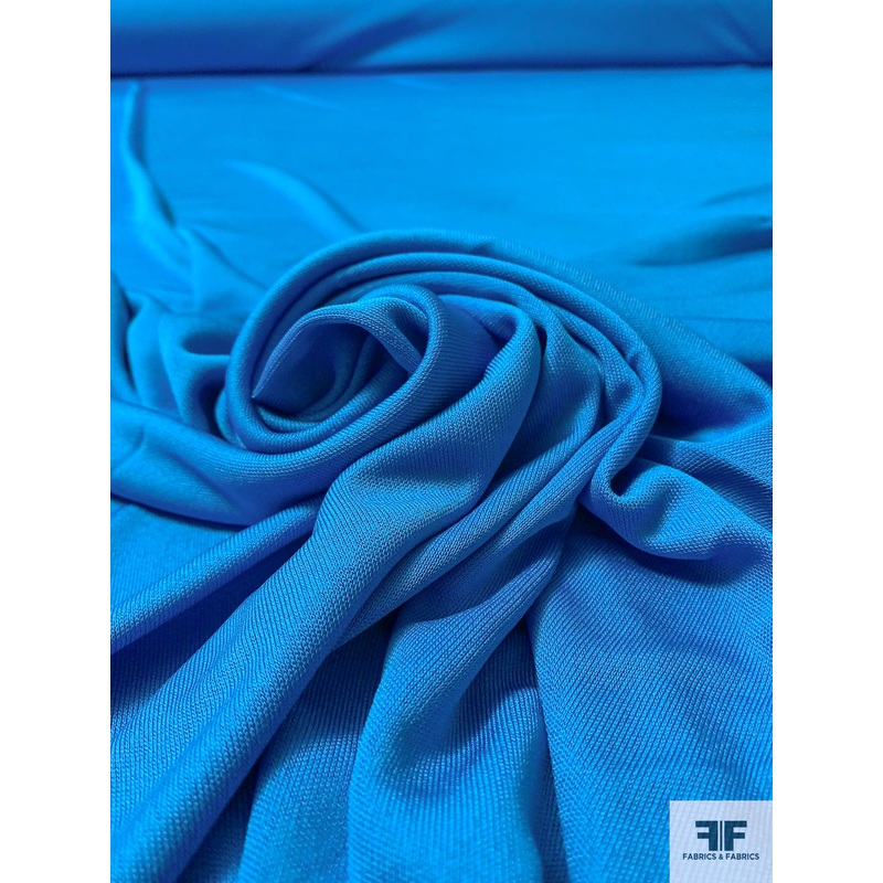 Solid Rayon Matte Jersey – Ocean Blue Fabric by the Yard