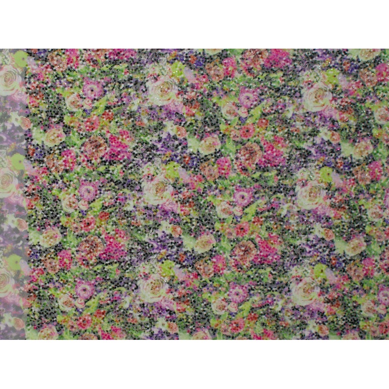 152cm Fashionable Printed Sequins Tulle  BF575-3 BF575-3