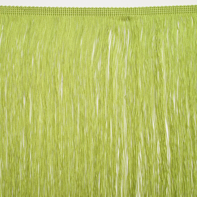 16″ European Lime Green Chainette Fringe Trim