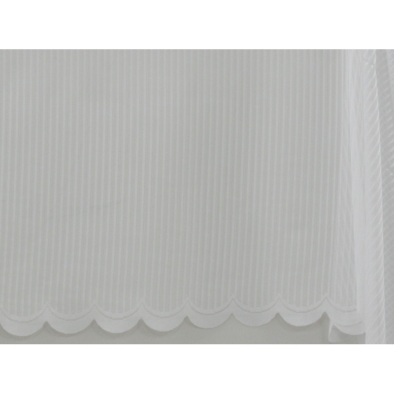 Jacquard Lace Curtain White LC122 230cm