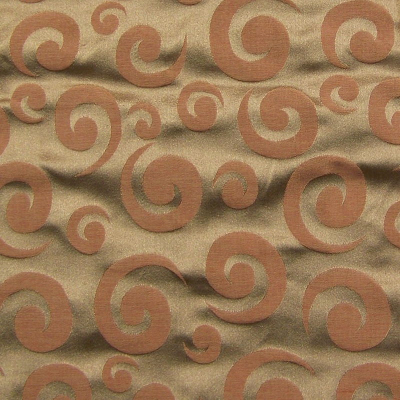 Maya Coral Lustrous Spiral Home Decor Fabric Order Product