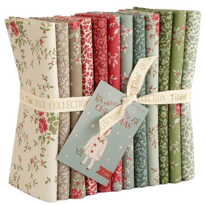 Merry Little Christmas  – Tilda Blenders – 1/2 Metre Bundle – 12 pieces