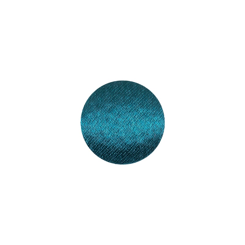 Mood Exclusive Deep Teal Silk Covered Button – 20L/12.5mm