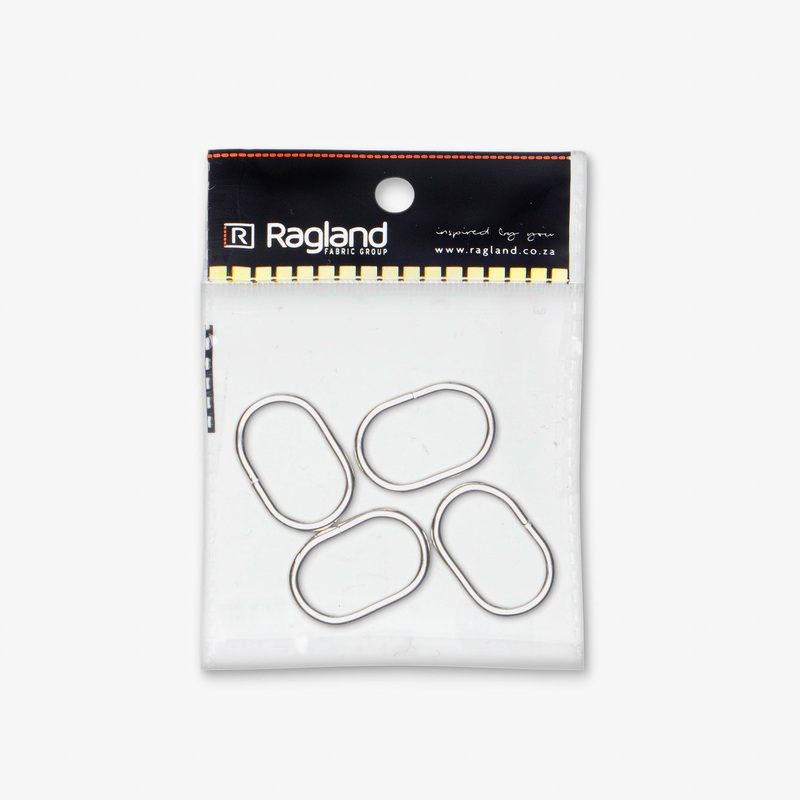 Rectangle Metal 25mm Pack of 2