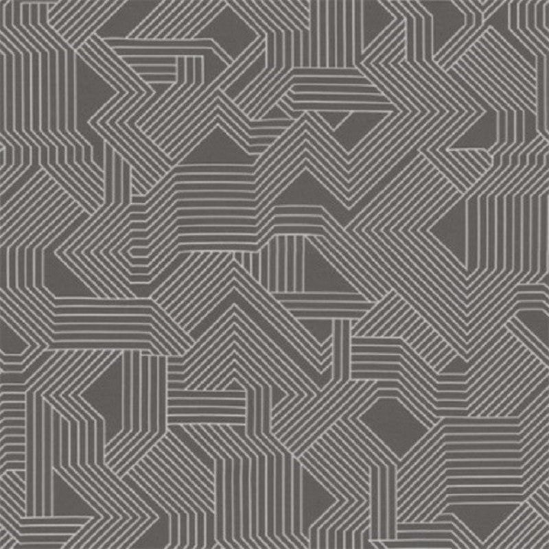 Remnant of Carnegie Maze 33 Gray Geometric Upholstery Fabric Order Product 1