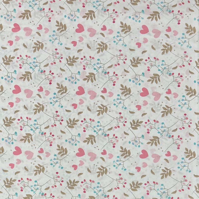 Sheeting 100% Cotton Percale 240cm Summer Love