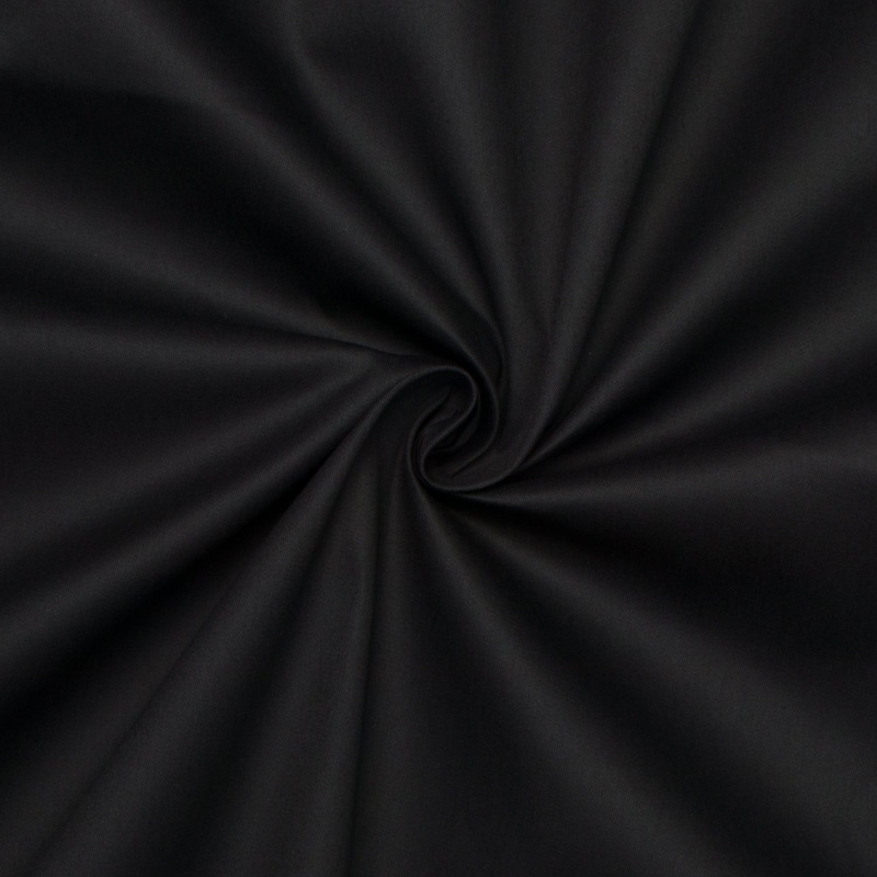 Twill Poly Cotton Col Black Per Meter