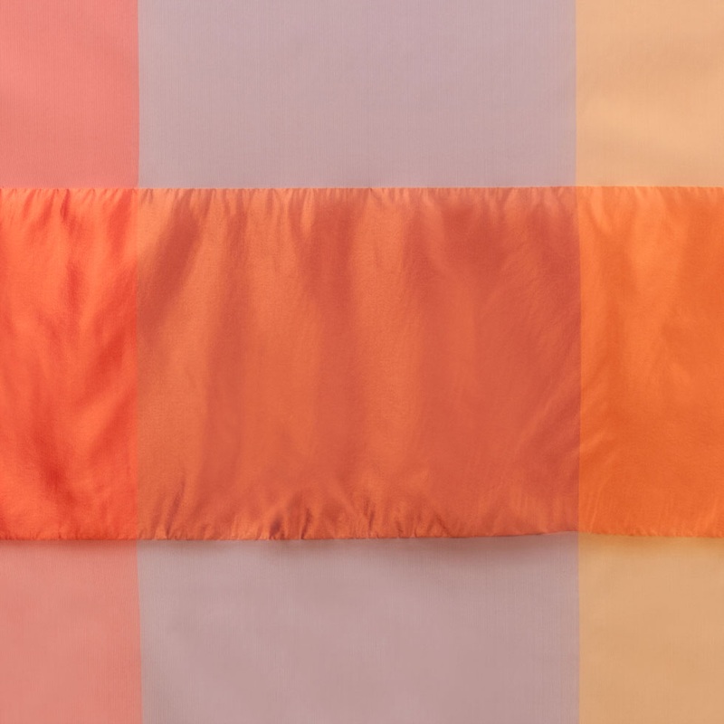 Purple & Orange Armani Silk Panel