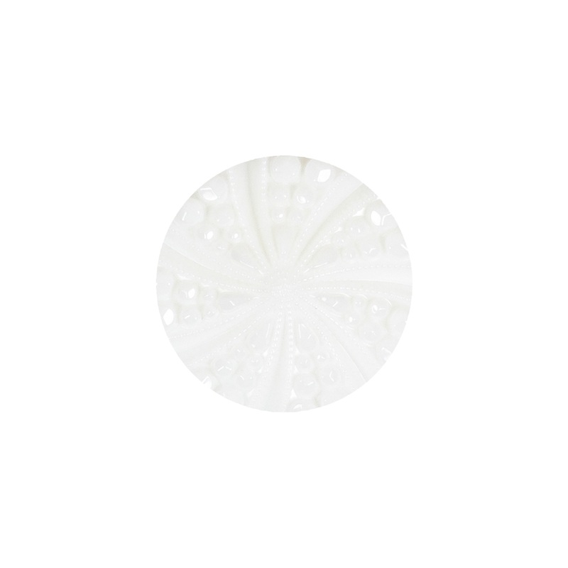 White Bevel Cut Shank Back Plastic Button – 30L/19mm