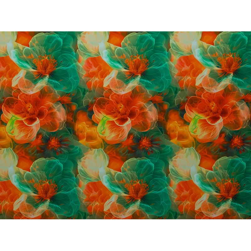 150cm Printed Duchess Satin DR277-319 DR277-319