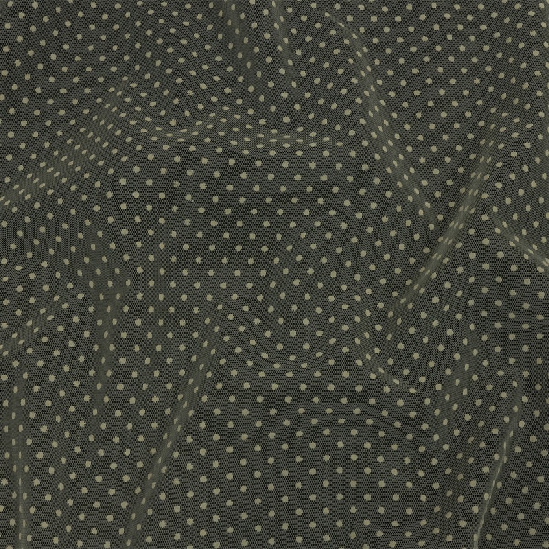 Famous Australian Designer Rutabaga Flocked Polka Dots Polyester Tulle