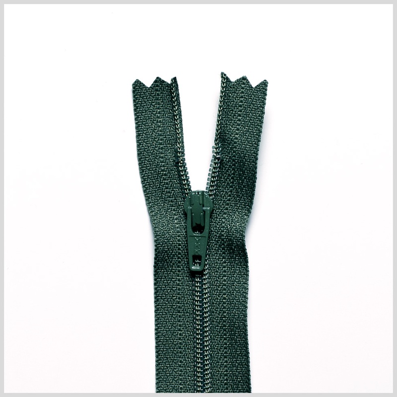 Regular Zipper 24″ by YKK – 190 Moss