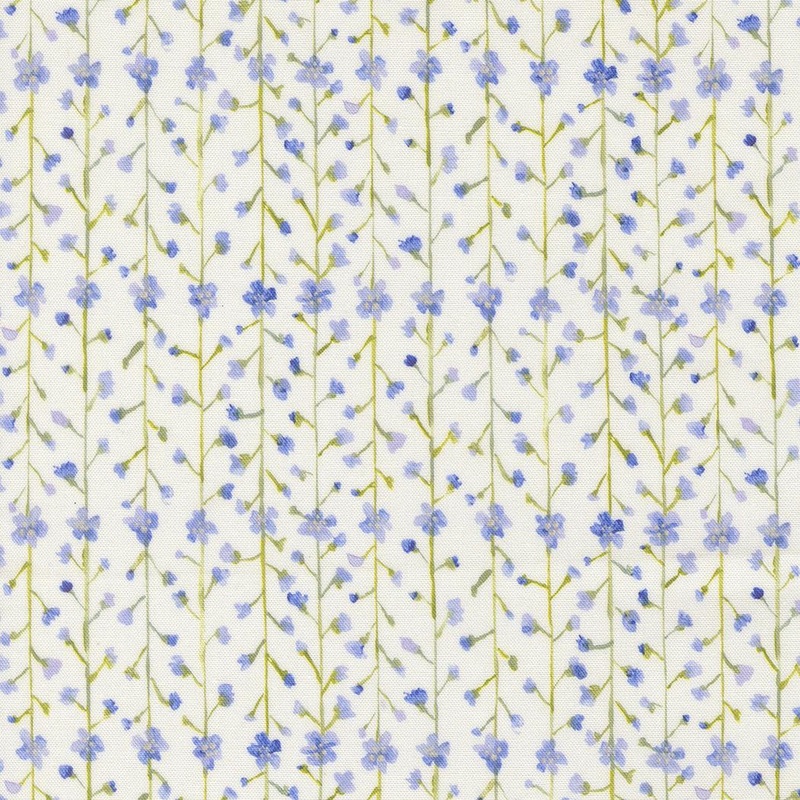 Sweet Cecily – Hyacinth – 524645-11 – Clematis Stripes Floral Watercolor