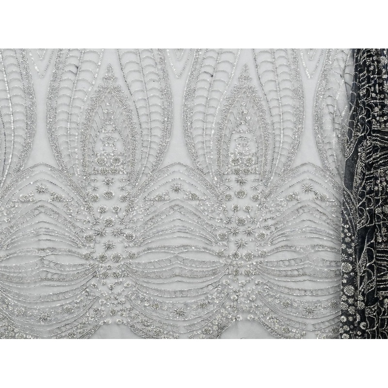 130cm Elegant Beaded Sequins Tulle BF742-3 BF742-3