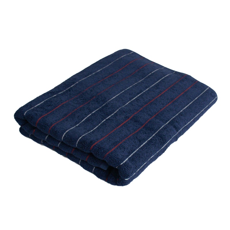 70x140cm Luxury Rib Bath Towel Navy R18022-2 R18022-2