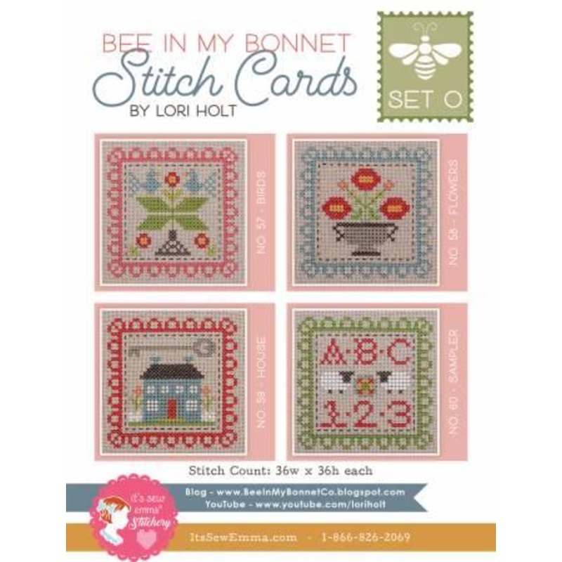 Bee In My Bonnet Stitch Cards Set O – # ISE-4009