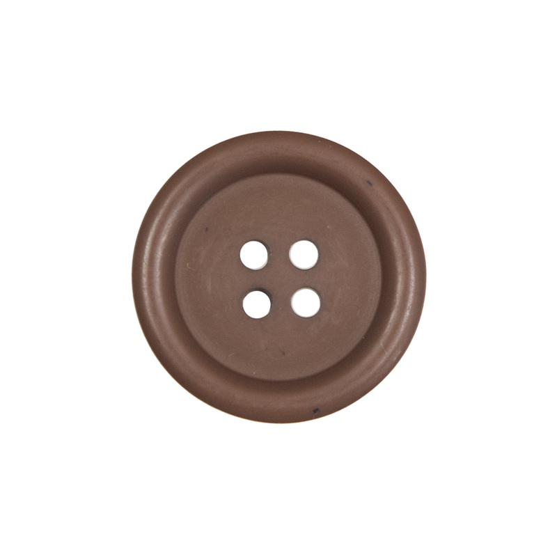Brown Lipped 4-Hole Button – 36L/23mm