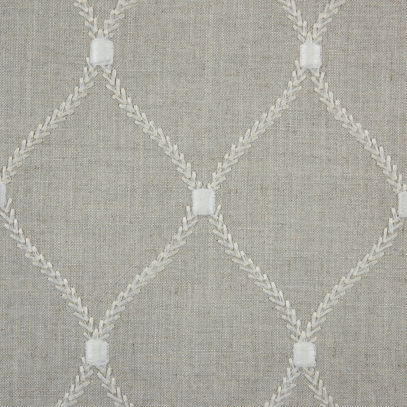Flint Classical Rayon Embroidered Linen