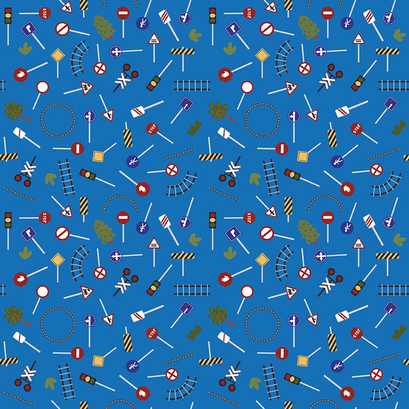 It Takes A Village / Traffic Signs in Blue