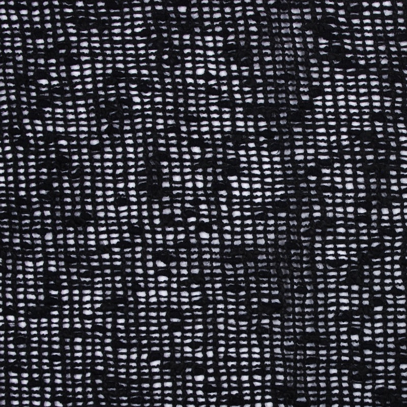 Italian Black Peekaboo Wool Blend