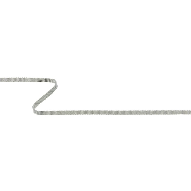 Light Gray Recycled Polyester Petersham Grosgrain Ribbon – 4mm