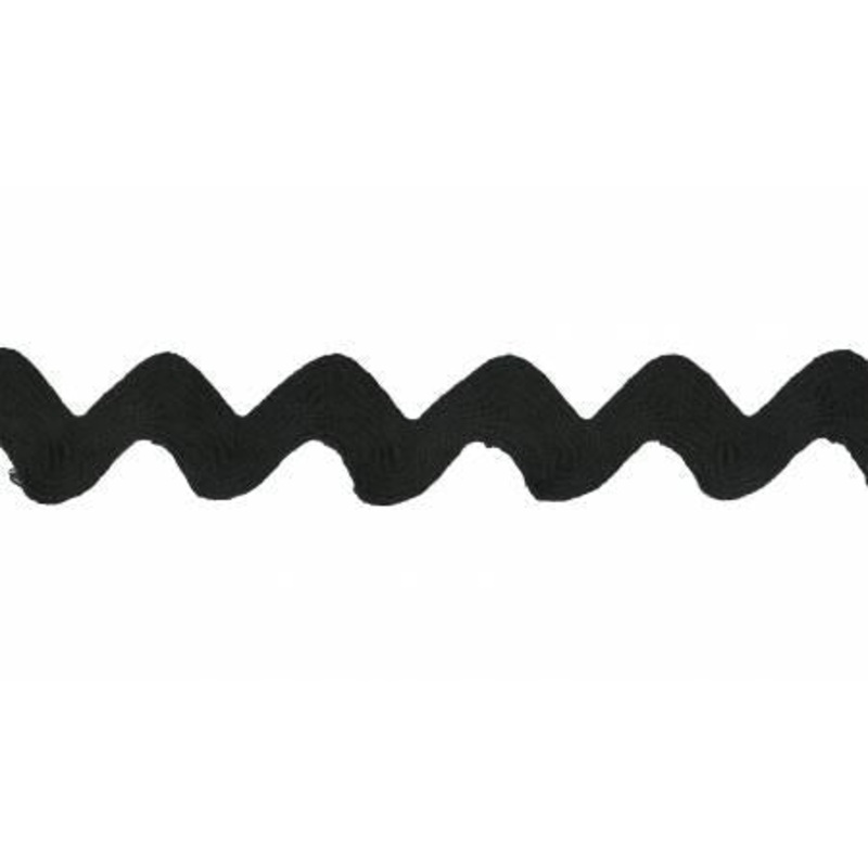 Ric Rac – Black – 3/4″ – Priced Per Meter