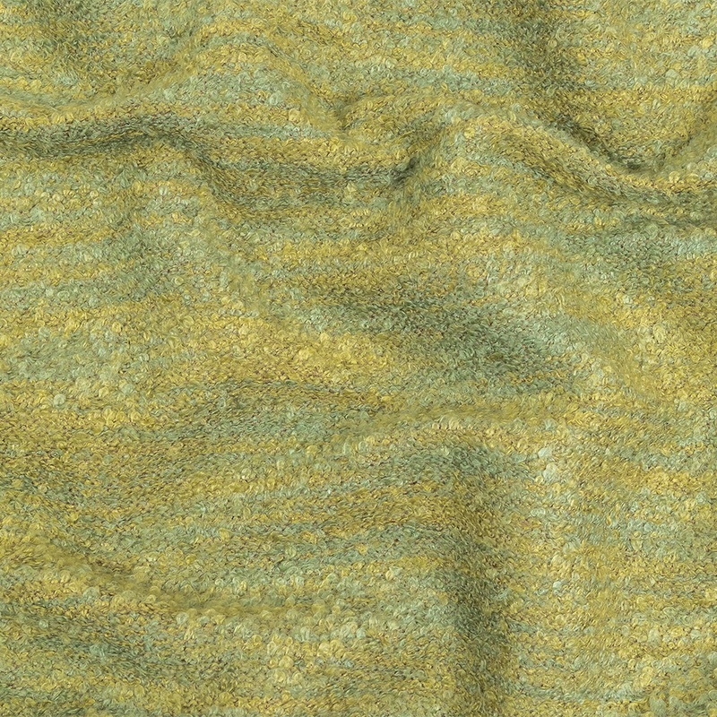 Willow Striated Acrylic and Cotton Boucle with Tan Woven Backing