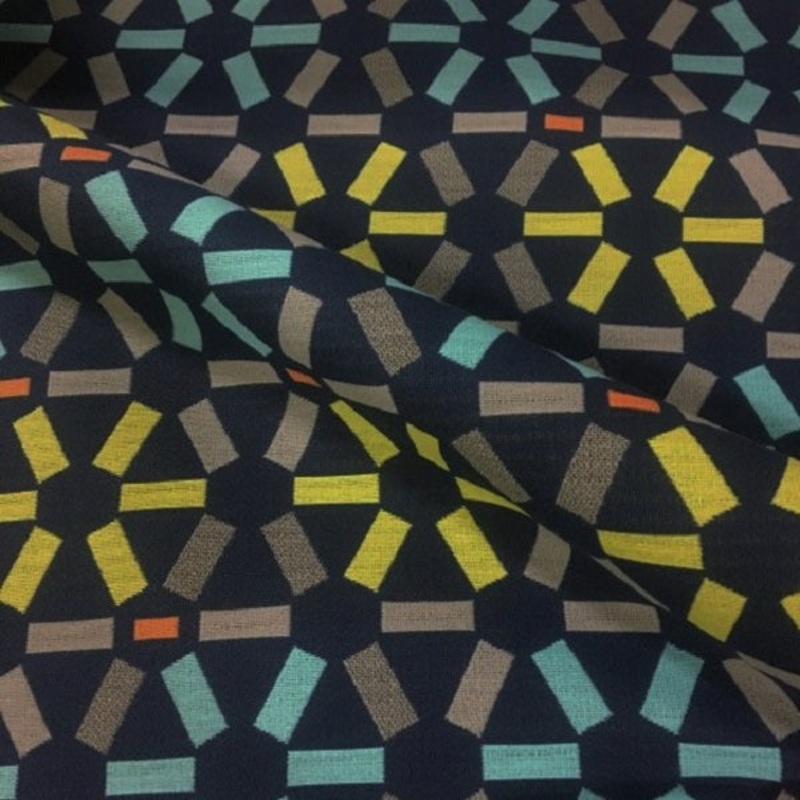Arc-Com Atomic Navy Blue Crypton Upholstery Fabric Order Product
