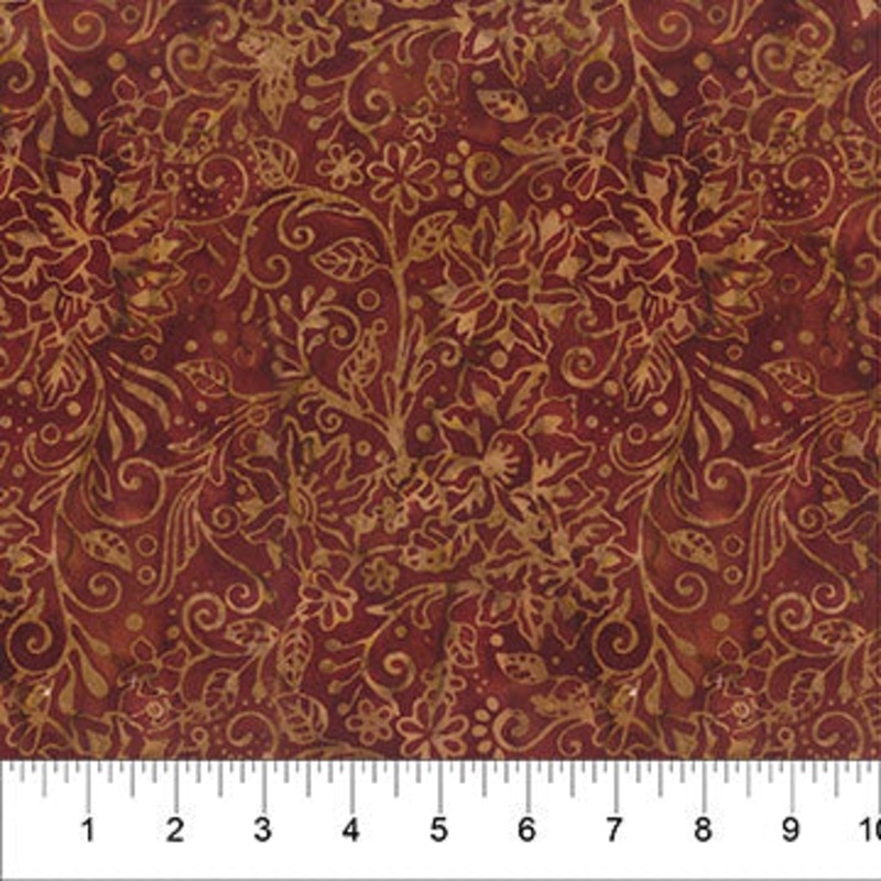 Dandelion Wishes Batiks Burnt Russet